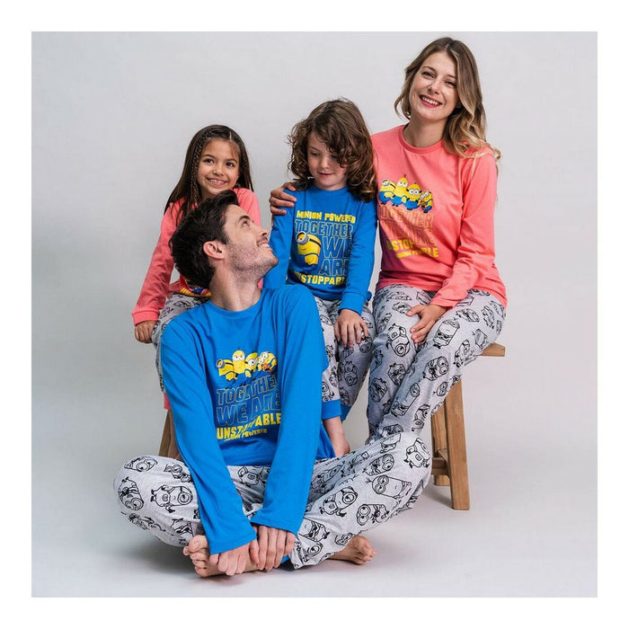 Pijama Minions Bărbați Albastru (Adulți)