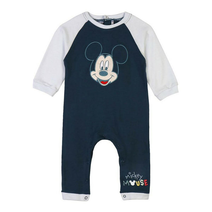 Salopetă cu Mânecă Lungă pentru Bebeluși Mickey Mouse Albastru