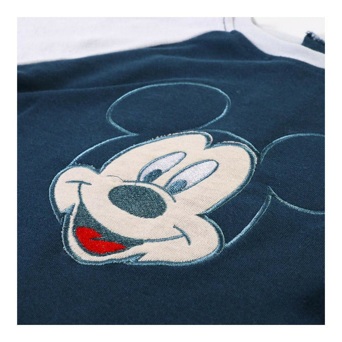Salopetă cu Mânecă Lungă pentru Bebeluși Mickey Mouse Albastru