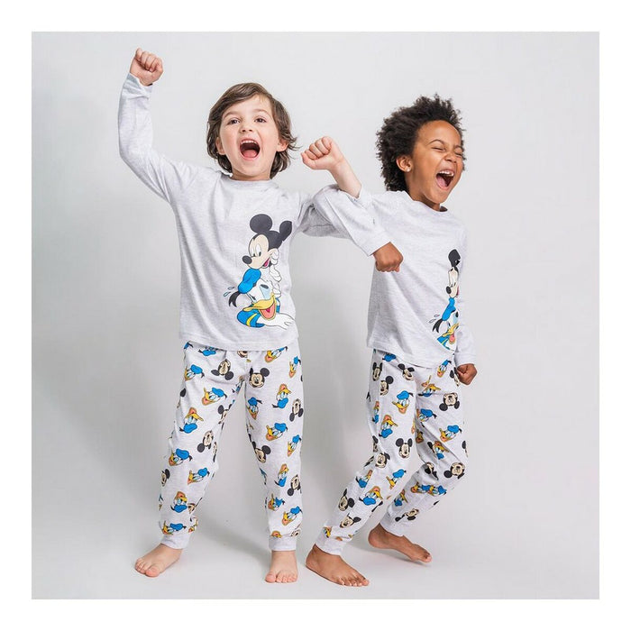 Pijama Infantil Mickey Mouse Gri