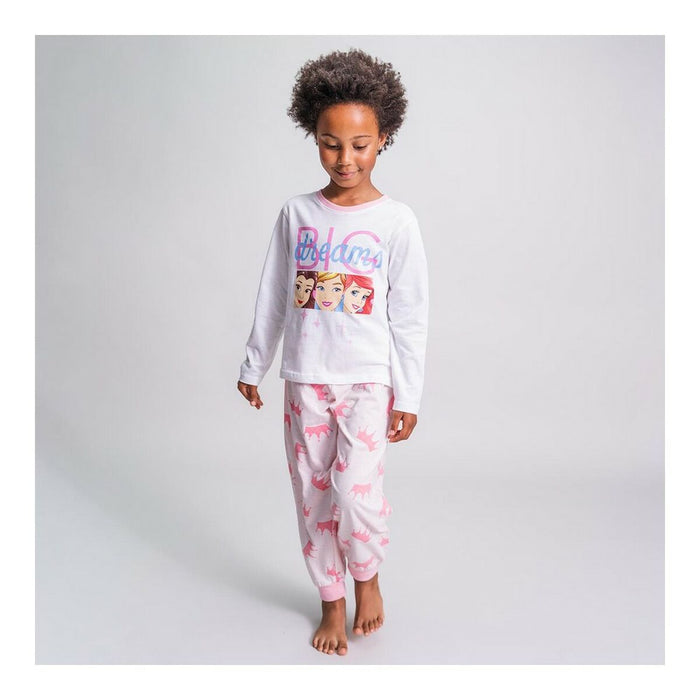 Pijama Infantil Disney Princess Alb