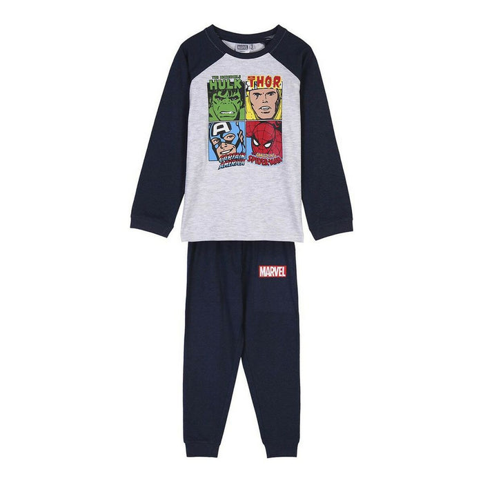 Pijama Infantil Marvel Gri