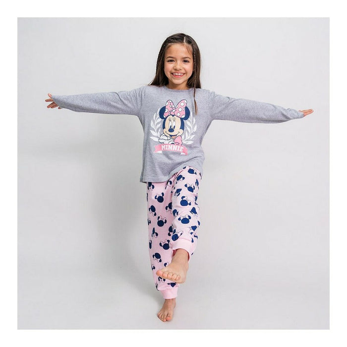 Pijama Infantil Minnie Mouse Gri