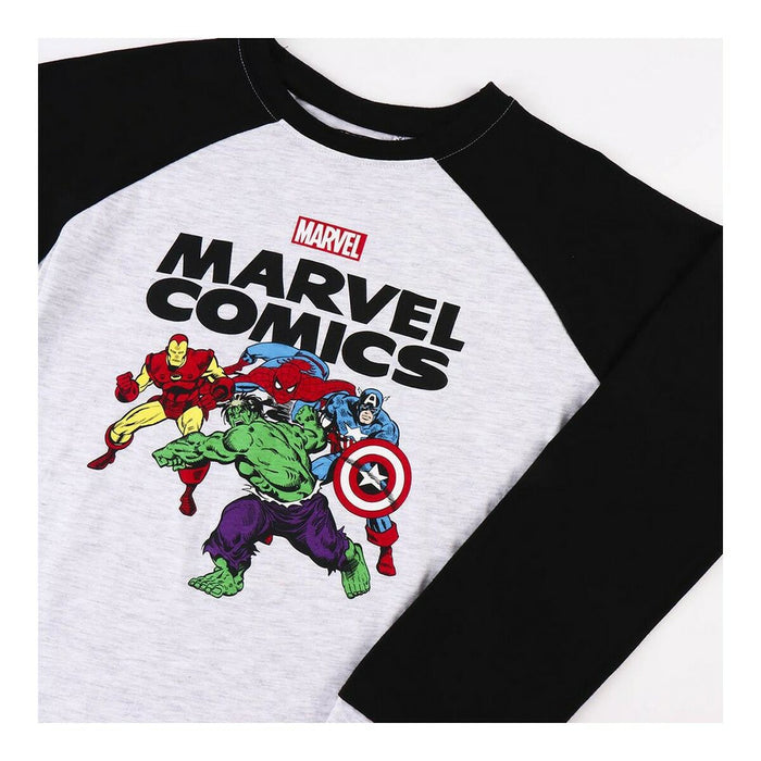 Pijama Infantil Marvel Gri