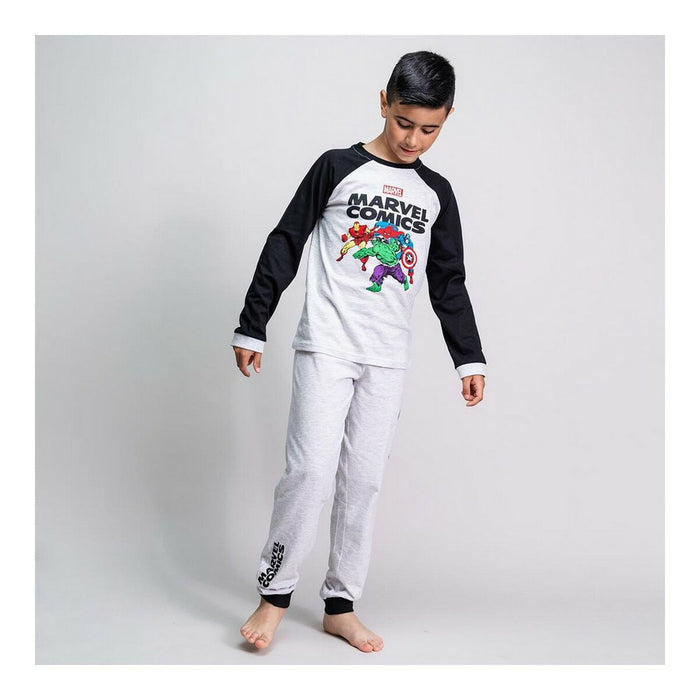 Pijama Infantil Marvel Gri