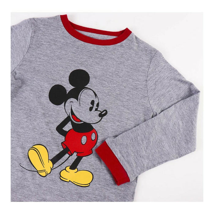 Pijama Infantil Mickey Mouse Gri