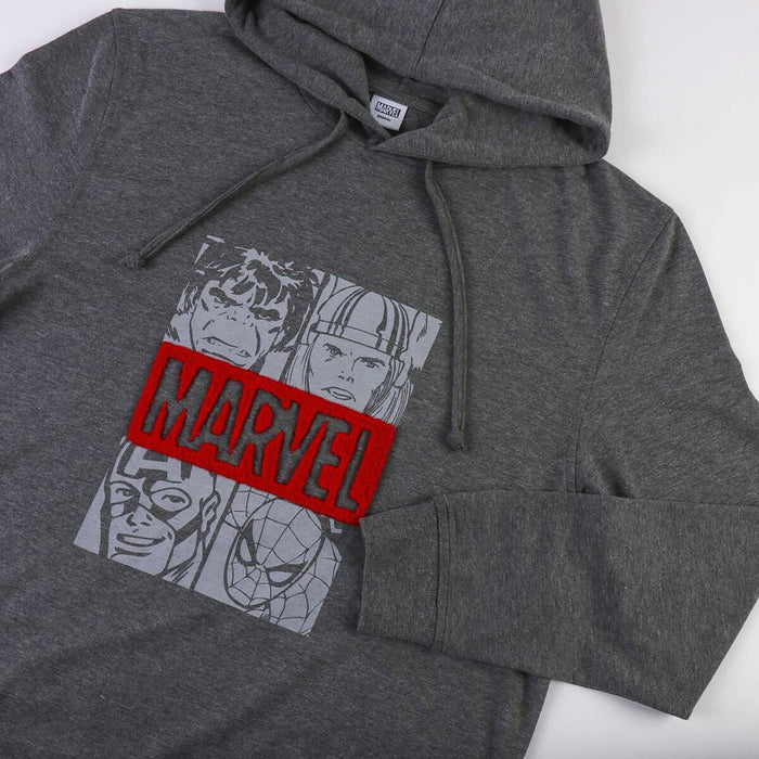 Hanorac cu Glugă Bărbați Marvel Gri Gri închis