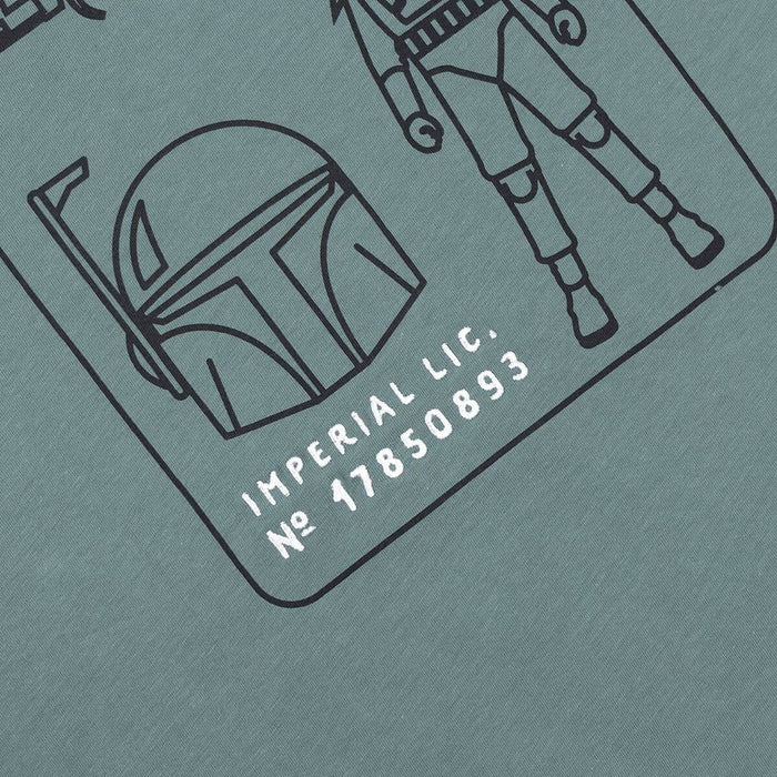 Tricou cu Mânecă Scurtă Bărbați Boba Fett Verde inchis