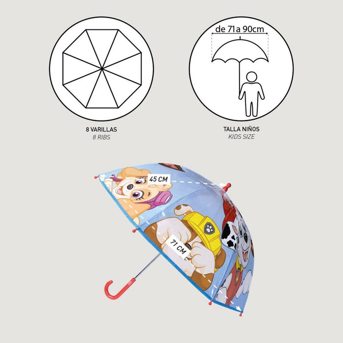 Umbrelă The Paw Patrol Ø 71 cm Multicolor
