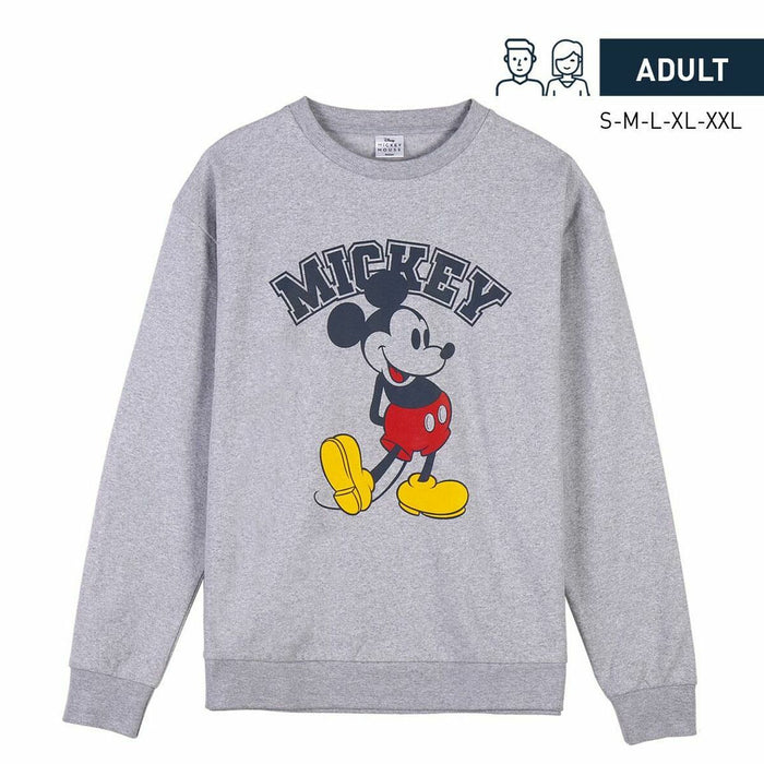 Hanorac fără Glugă Unisex Mickey Mouse Gri