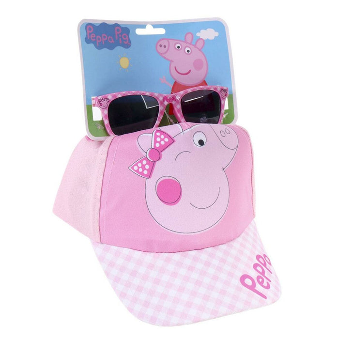Set Peppa Pig Ochelari de Soare Șapcă Roz