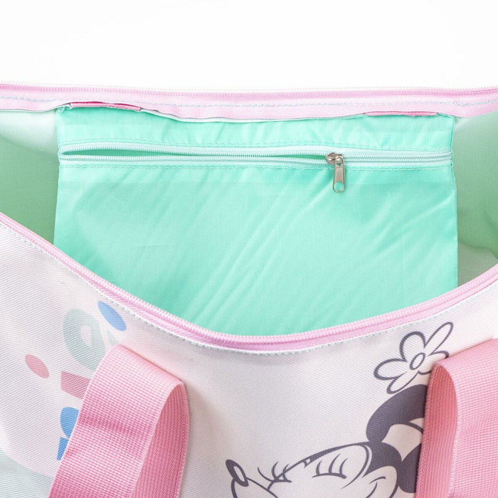 Geantă de Plajă Minnie Mouse Roz Multicolor 47 x 33 x 15 cm