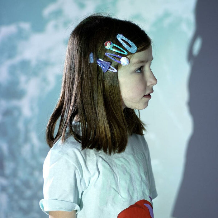 Agrafe de păr Disney Princess Multicolor Turquoise 4 Unități