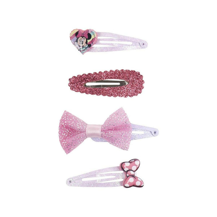 Agrafe de păr Minnie Mouse 4 Piese