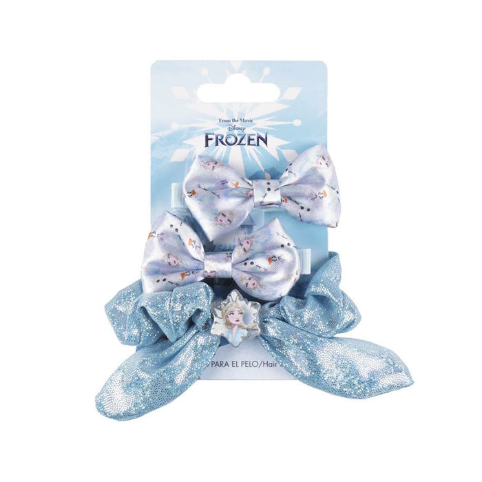 Accesorii pentru Păr Frozen Multicolor 3 Piese Albastru