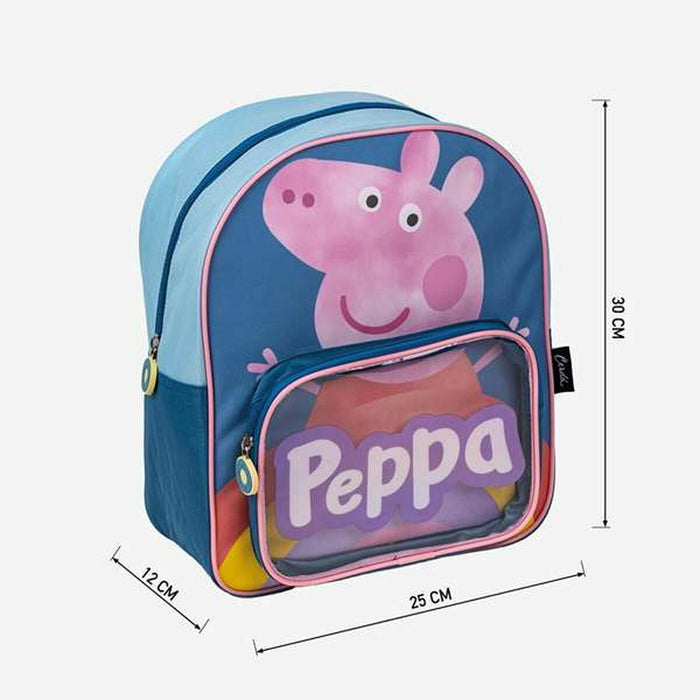 Ghiozdan Peppa Pig Albastru 25 x 30 x 12 cm