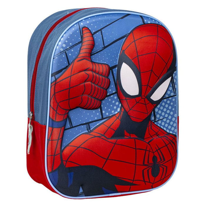 Rucsac pentru Copii 3D Spider-Man Roșu Albastru 25 x 31 x 10 cm