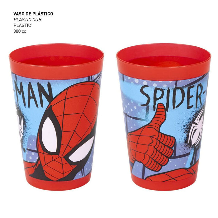 Set de Toaletă pentru Copii de Voiaj Spider-Man 4 Piese Roșu 23 x 15 x 8 cm