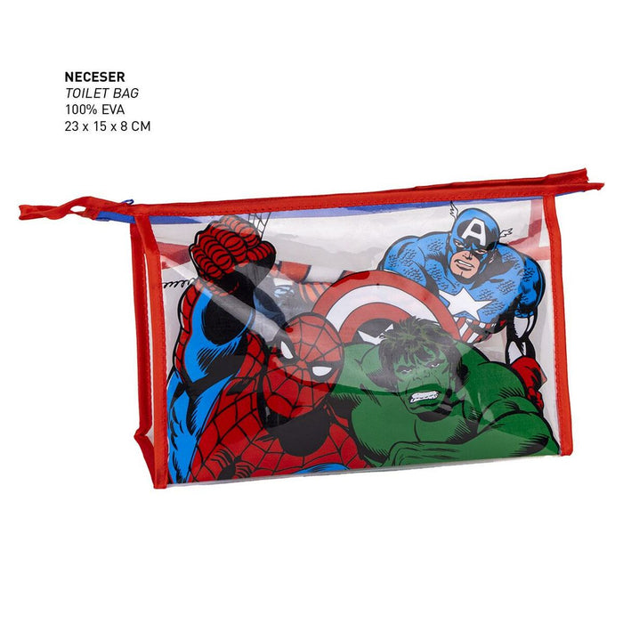 Set de Toaletă pentru Copii de Voiaj The Avengers 4 Piese Roșu