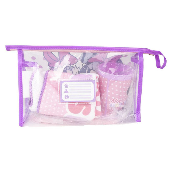 Set de Toaletă pentru Copii de Voiaj Minnie Mouse 4 Piese Roz 23 x 15 x 8 cm