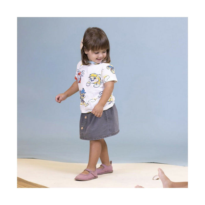 Tricou cu Mânecă Scurtă The Paw Patrol Bej
