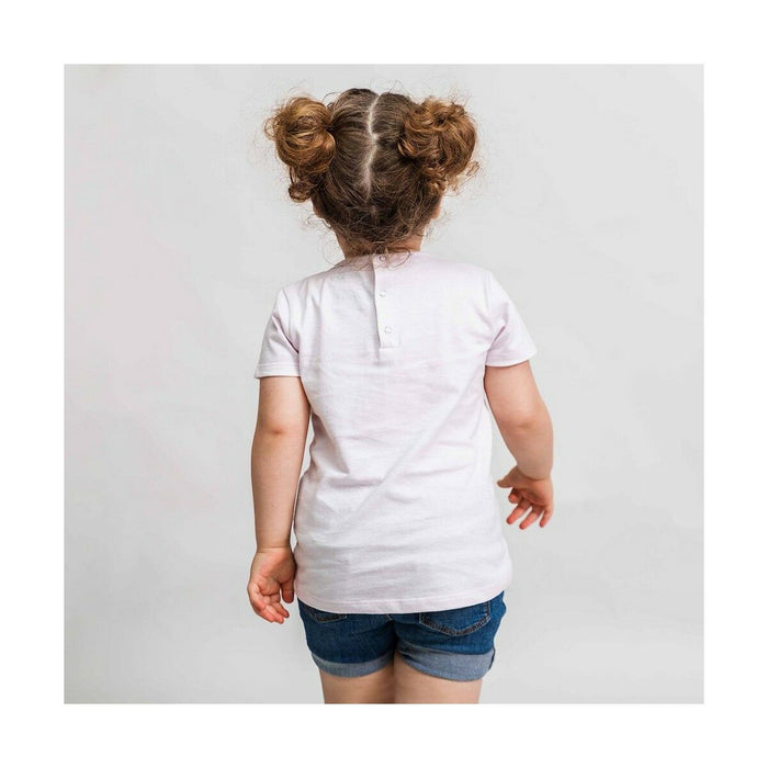 Tricou cu Mânecă Scurtă pentru Copii Minnie Mouse Mov