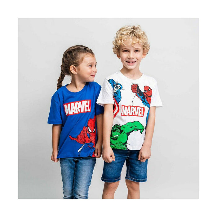 Tricou cu Mânecă Scurtă pentru Copii Spider-Man Albastru Infantil
