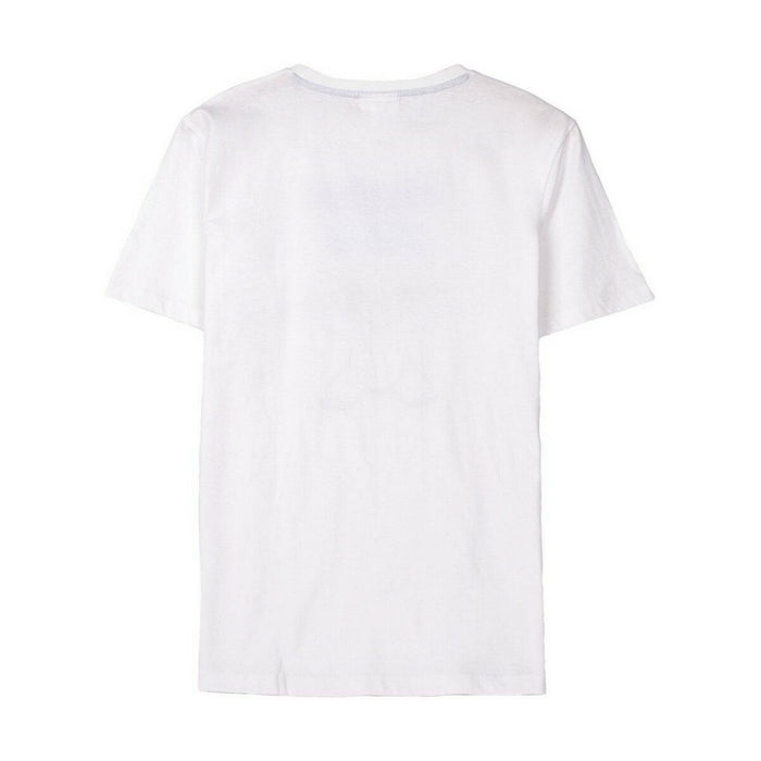 Tricou cu Mânecă Scurtă Bărbați Stitch Alb
