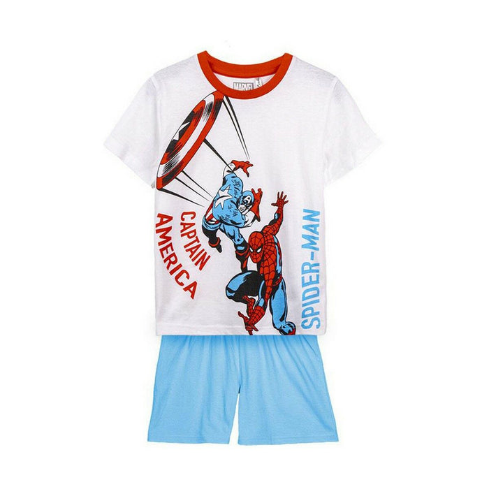 Pijama Infantil The Avengers Gri Albastru Alb