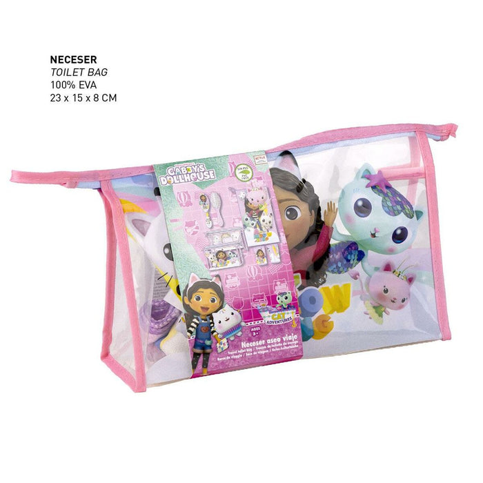 Set de Toaletă pentru Copii de Voiaj Gabby's Dollhouse 4 Piese Roz