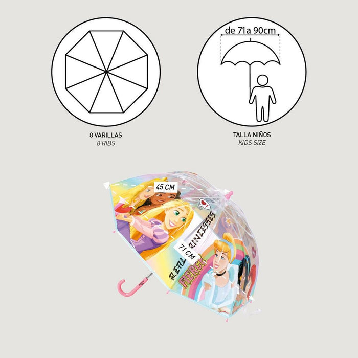 Umbrelă Disney Princess Multicolor PoE Ø 71 cm 45 cm