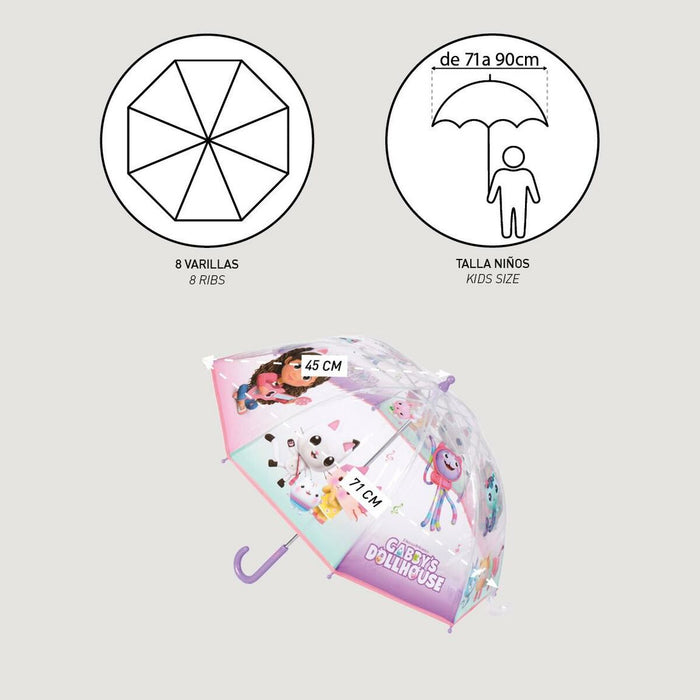 Umbrelă Gabby's Dollhouse Ø 71 cm Liliachiu