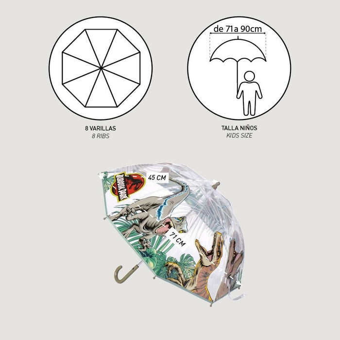 Umbrelă Jurassic Park Ø 71 cm Verde