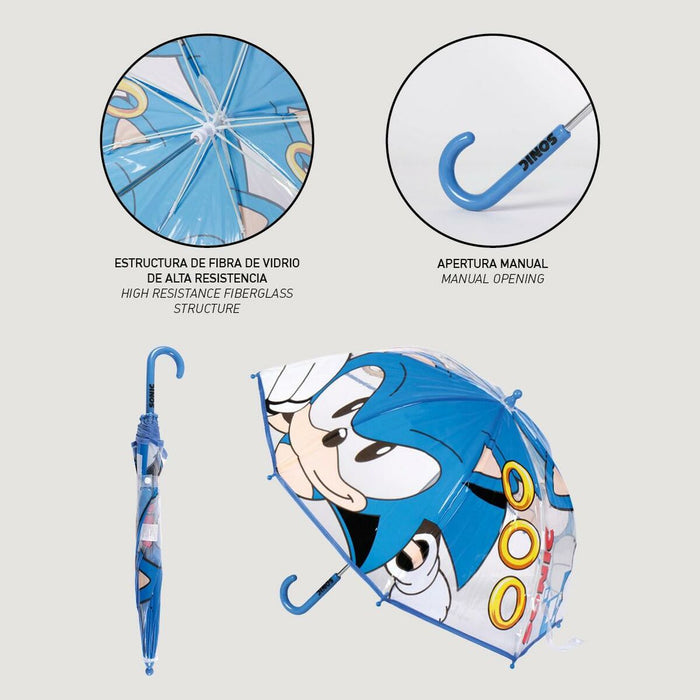 Umbrelă Sonic Ø 71 cm Albastru PoE 45 cm