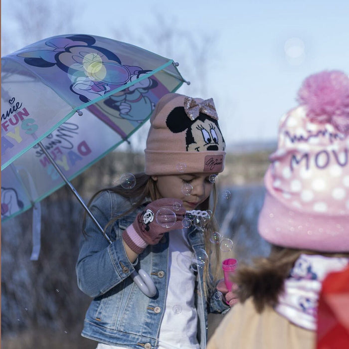 Căciulă pentru Copii Minnie Mouse Roz (Mărime unică)