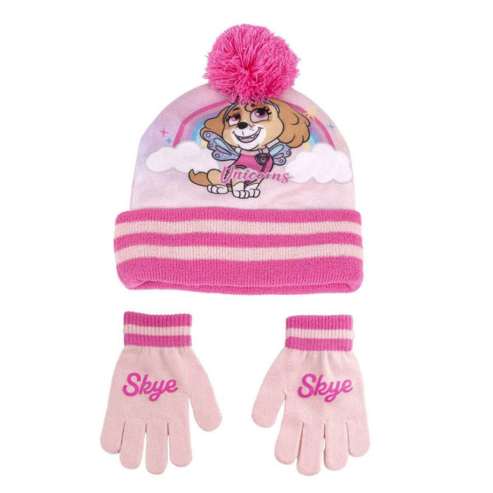 Căciulă și Mănuși The Paw Patrol 2 Piese Turquoise