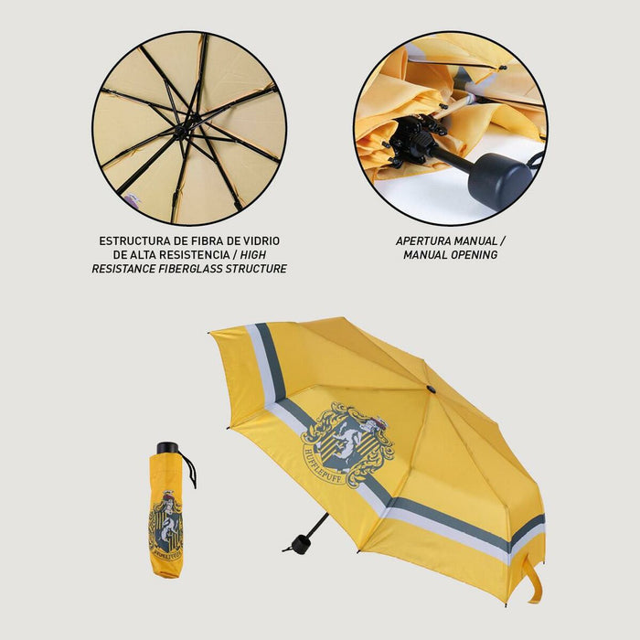 Umbrelă Pliabilă Harry Potter Hufflepuff Galben 53 cm