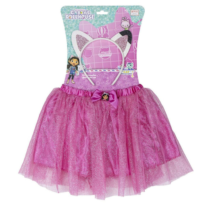 Fustă Gabby's Dollhouse Roz Diademă Tutu 2 Piese
