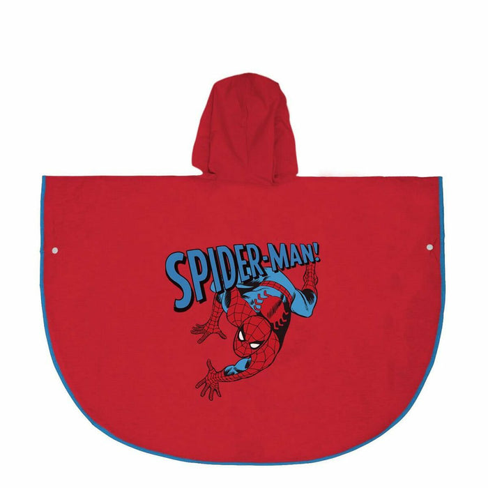 Poncho Impermeabil cu Glugă Spider-Man Roșu