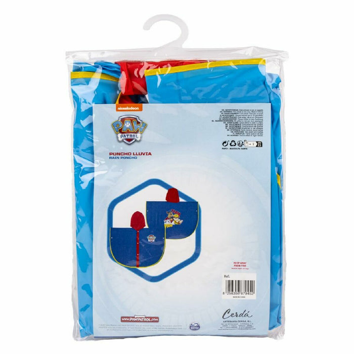 Poncho Impermeabil cu Glugă The Paw Patrol Albastru