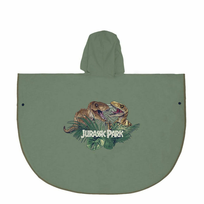 Poncho Impermeabil cu Glugă Jurassic Park Verde