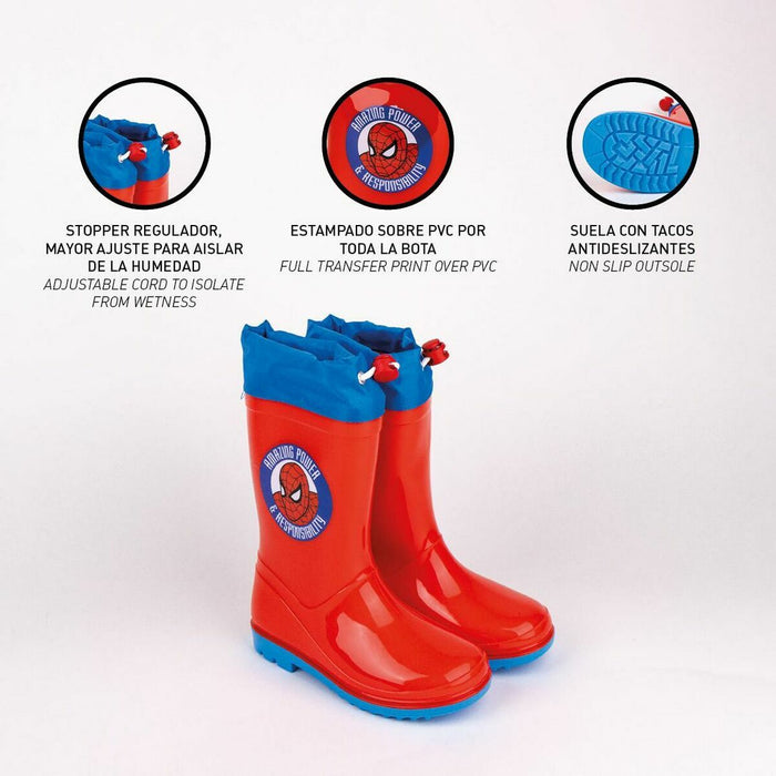 Cizme de Cauciuc pentru Copii Spider-Man