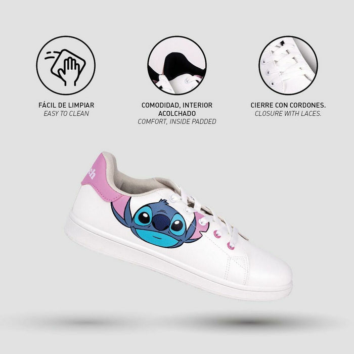 Pantofi sport pentru femei Stitch Alb