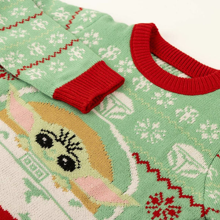 Pulover Unisex The Mandalorian Infantil Crăciun Verde
