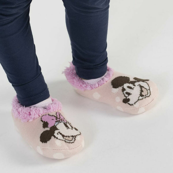 Papucii de Casă Minnie Mouse Roz
