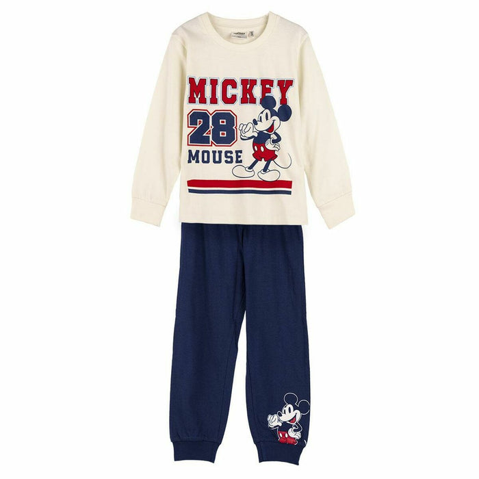 Pijama Infantil Mickey Mouse Bej