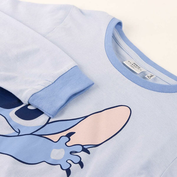 Pijama Infantil Stitch Albastru deschis