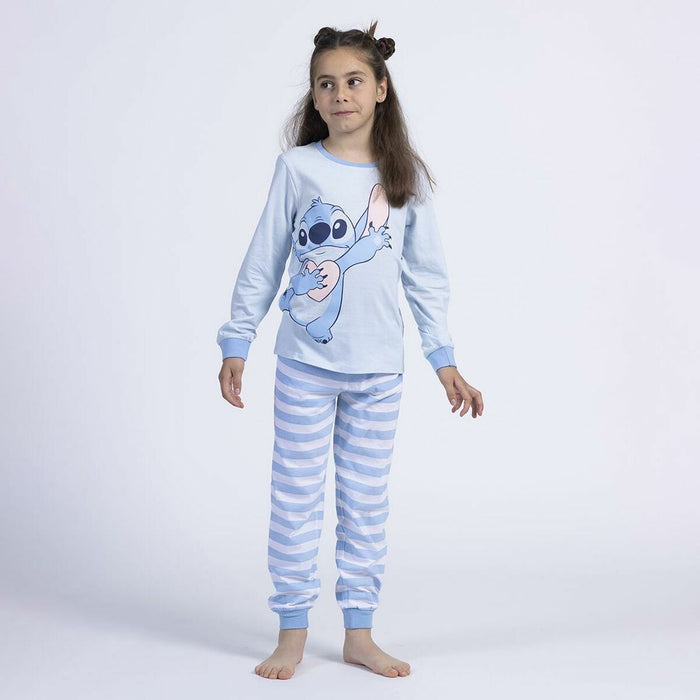 Pijama Infantil Stitch Albastru deschis