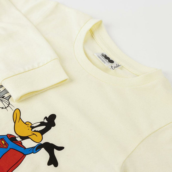 Pijama Infantil Warner Bros Albastru închis Bej