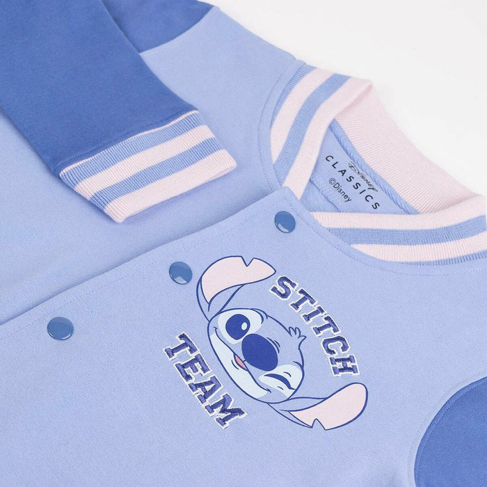 Hanorac fără Glugă Copii Stitch Albastru